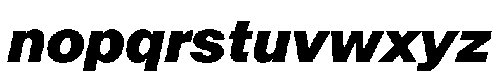 SwissNow BlackItalic Ca6936b3 Font LOWERCASE