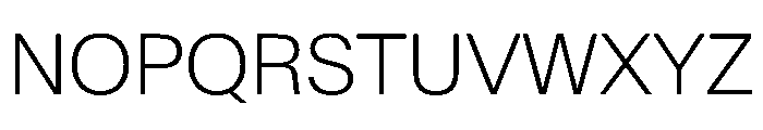 SwissNow ExtraLight D1011e1f Font UPPERCASE