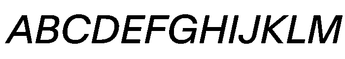 SwissNow Italic 582822f4 Font UPPERCASE