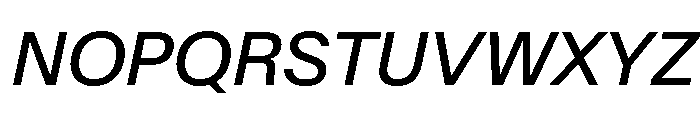 SwissNow Italic 582822f4 Font UPPERCASE