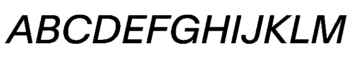 SwissNow Italic 8513df96 Font UPPERCASE