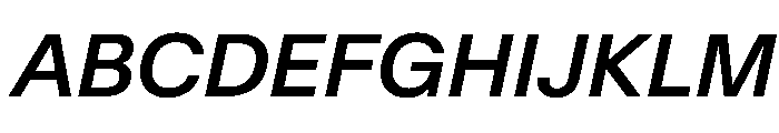 SwissNow MediumItalic 618ec100 Font UPPERCASE