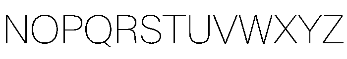 SwissNow Thin 4d655054 Font UPPERCASE