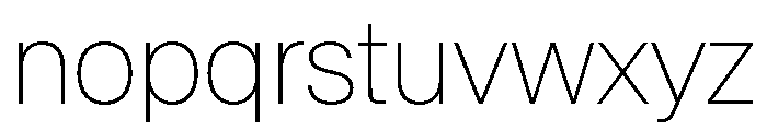 SwissNow Thin 4d655054 Font LOWERCASE