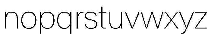 SwissNow Thin D85e3986 Font LOWERCASE