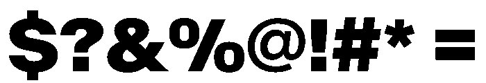 SwissNowVAR Black Instance Font OTHER CHARS
