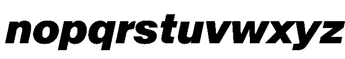 SwissNowVAR BlackItalic Instance Font LOWERCASE