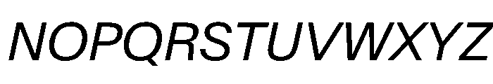 SwissNowVAR BookItalic Instance Font UPPERCASE