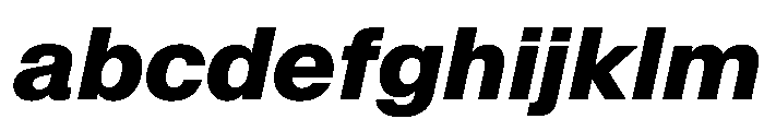 SwissNowVAR ExtraBoldItalic Instance Bcf28693 FONT