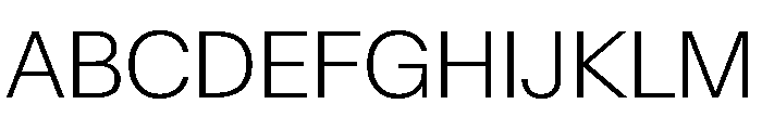 SwissNowVAR ExtraLight Instance Font UPPERCASE