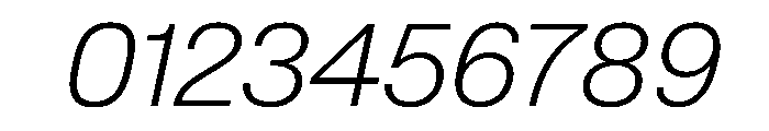 SwissNowVAR ExtraLightItalic Instance Font OTHER CHARS