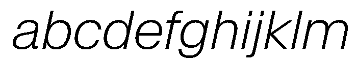 SwissNowVAR ExtraLightItalic Instance FONT