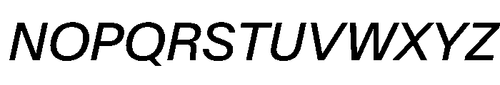 SwissNowVAR Italic Instance 76a8066c Font UPPERCASE