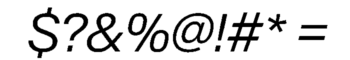 SwissNowVAR LightItalic Instance Font OTHER CHARS