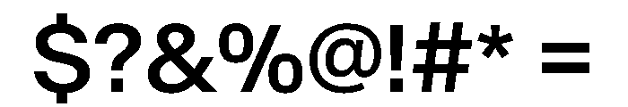 SwissNowVAR Medium Instance Font OTHER CHARS