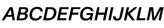 SwissNowVAR MediumItalic Instance 41910965 Font UPPERCASE