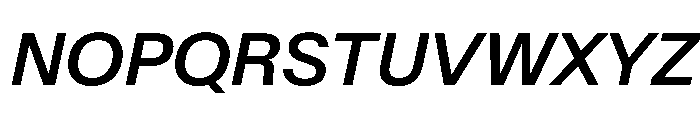 SwissNowVAR MediumItalic Instance 41910965 Font UPPERCASE