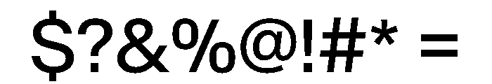 SwissNowVAR Regular Instance Font OTHER CHARS