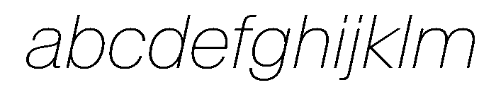 SwissNowVAR ThinItalic Instance 126e4cda FONT