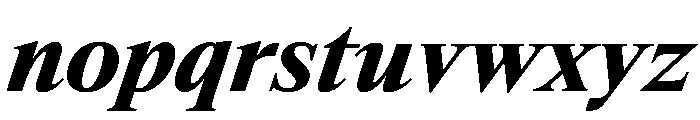 SwissTimeItalicVAR BlackItalic Instance Font LOWERCASE