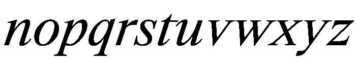 SwissTimeItalicVAR Italic Instance Font LOWERCASE