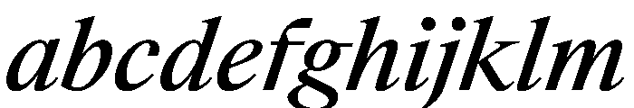 SwissTimeItalicVAR MediumItalic Instance FONT