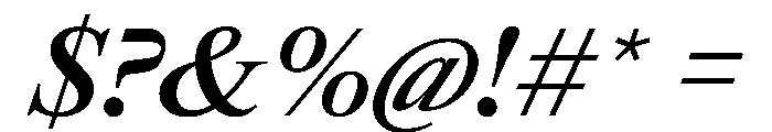 SwissTimeItalicVAR SemiBoldItalic Instance Font OTHER CHARS