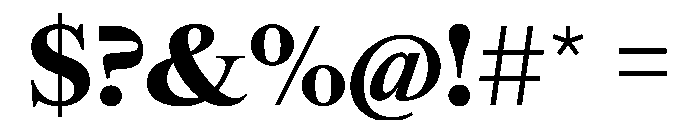 SwissTimeVAR Black Instance Font OTHER CHARS