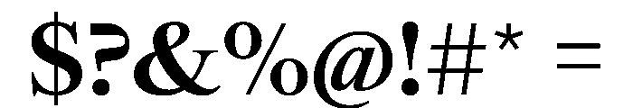 SwissTimeVAR Bold Instance Font OTHER CHARS