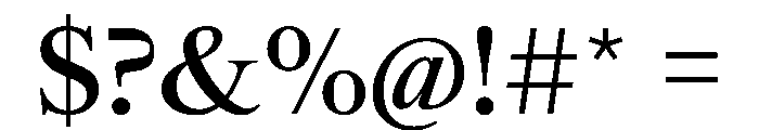 SwissTimeVAR Medium Instance Font OTHER CHARS