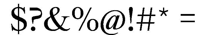 SwissTimeVAR Regular Instance Font OTHER CHARS