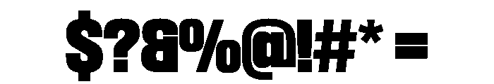 SwisspostersVAR Black Instance Font OTHER CHARS