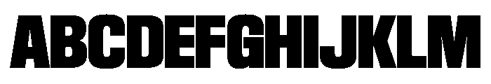 SwisspostersVAR Black Instance Font UPPERCASE