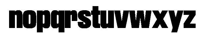 SwisspostersVAR Black Instance Font LOWERCASE
