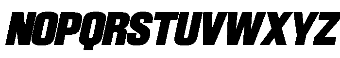 SwisspostersVAR BlackItalic Instance Font UPPERCASE