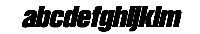 SwisspostersVAR BlackItalic Instance FONT