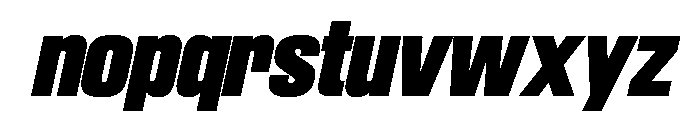 SwisspostersVAR BlackItalic Instance Font LOWERCASE
