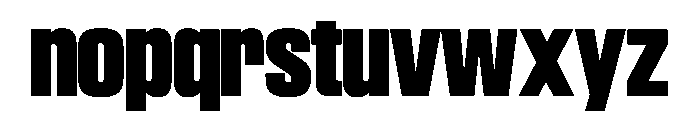 SwisspostersVAR BlackTall Instance Font LOWERCASE
