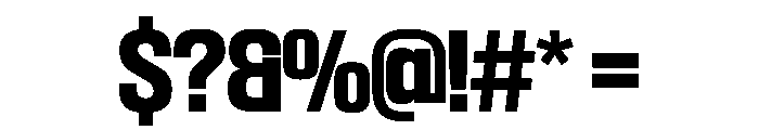 SwisspostersVAR Bold Instance Font OTHER CHARS