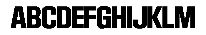 SwisspostersVAR Bold Instance Font UPPERCASE