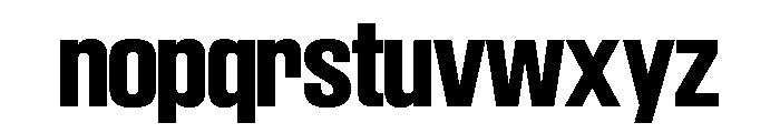 SwisspostersVAR Bold Instance Font LOWERCASE