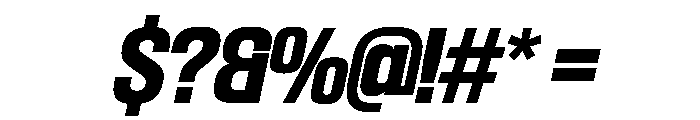 SwisspostersVAR BoldItalic Instance Font OTHER CHARS