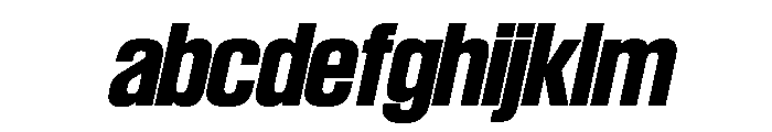 SwisspostersVAR BoldItalic Instance FONT