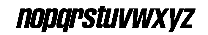 SwisspostersVAR BoldTallItalic Instance Font LOWERCASE