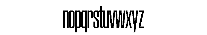 SwisspostersVAR Condensed Instance Font LOWERCASE