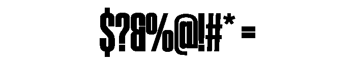 SwisspostersVAR CondensedBlack Instance Font OTHER CHARS
