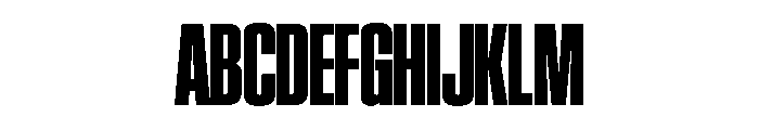SwisspostersVAR CondensedBlack Instance Font UPPERCASE