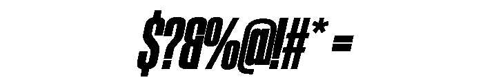 SwisspostersVAR CondensedBlackItalic Instance Font OTHER CHARS