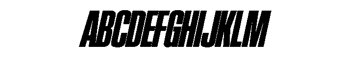 SwisspostersVAR CondensedBlackTallItalic Instance Font UPPERCASE