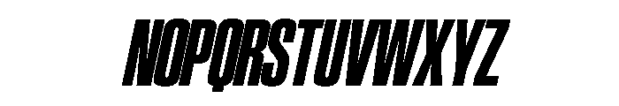 SwisspostersVAR CondensedBlackTallItalic Instance Font UPPERCASE